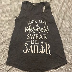 Cheeky mermaid tank⚓️